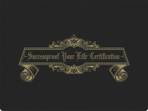 Successproof Your Life℠ service certificate presentation folder